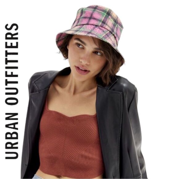 UO Urban Outfitters Billy Printed Canvas Bucket Cap Hat - Picture 1 of 3